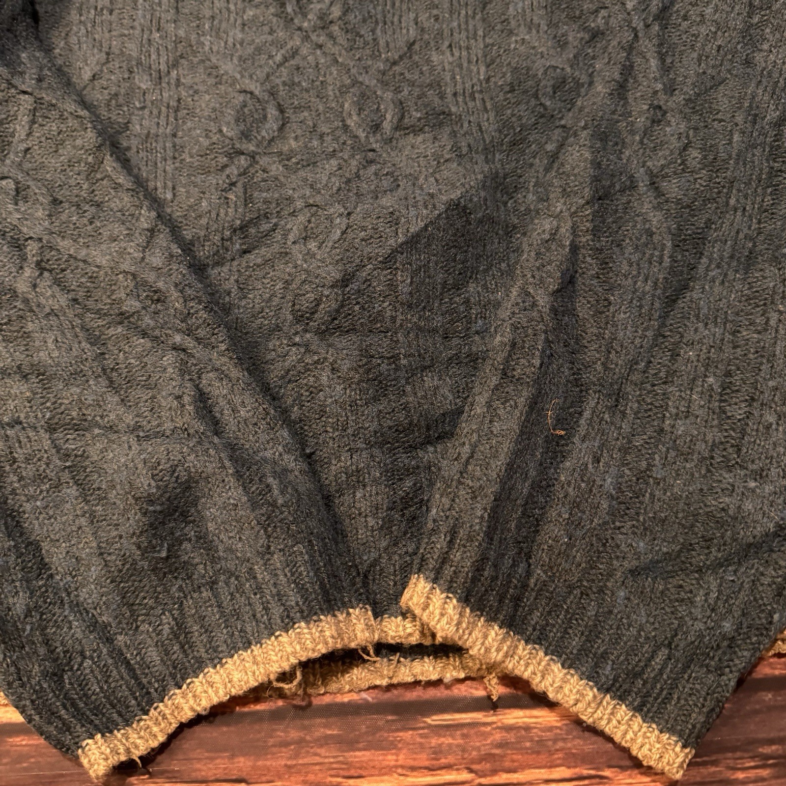 Vintage Lacoste Sport Blue Wool Blend Cropped Jumper Women’s Size 5 Large thumbnail 3