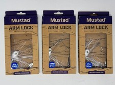 MUSTAD ' ARM LOCK SPINNERBAIT ' 21G - 3/4 oz ' PEARL WHITE ' LOT OF 3