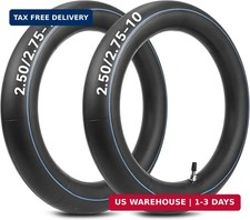 2.50/2.75-10 Dirt Bike Inner Tube,80/90-10 Tubes with TR4 Valve Butyl rubber 2