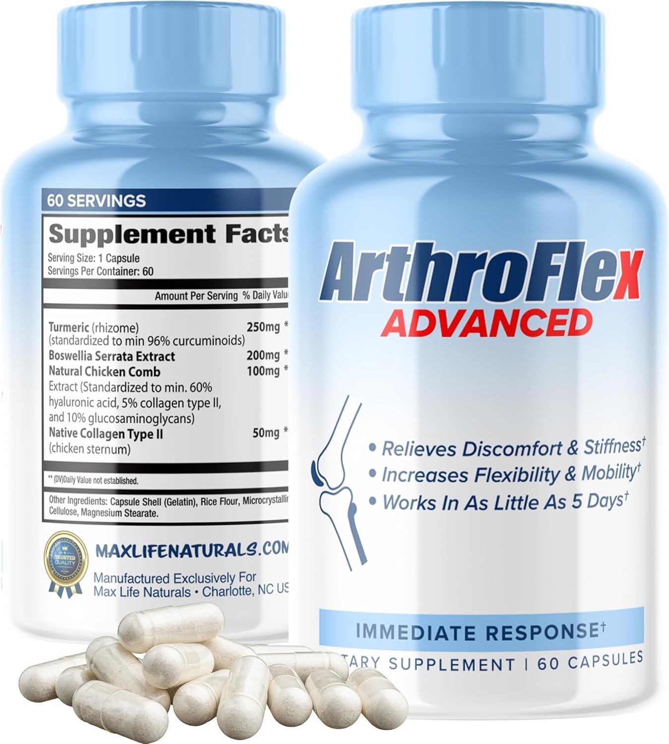 ArthroFlex Advanced Joint Health Supplement – 60 Capsules - Vital Joint Suppleme