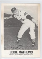 1977-84 TCMA Renata Galasso Series 1 Eddie Mathews #34 HOF 0bn8