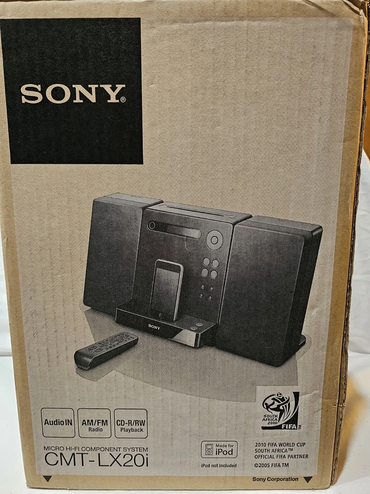 Open Box Sony Micro Hi-Fi Component System CMT-LX20i CD iPod Player NO REMOTE - Image 3 of 4