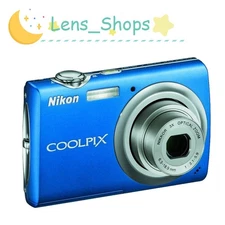 Nikon COOLPIX S220 Digital Camera 10.0MP Auto Focus Blue,Red-Eye Reduction