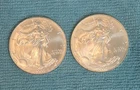 2003 American Silver Eagle (Lot Of 2)
