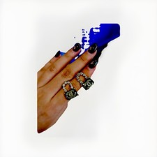 Wonder Woman Lasso Earrings Gold