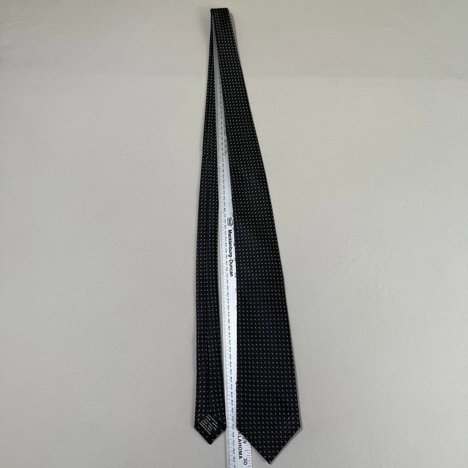 Corbata Tom Ford Cuello Mezcla Seda Hecha en Italia Lunares Negra Lujo Diseñador Corbata Foto 4 de 4