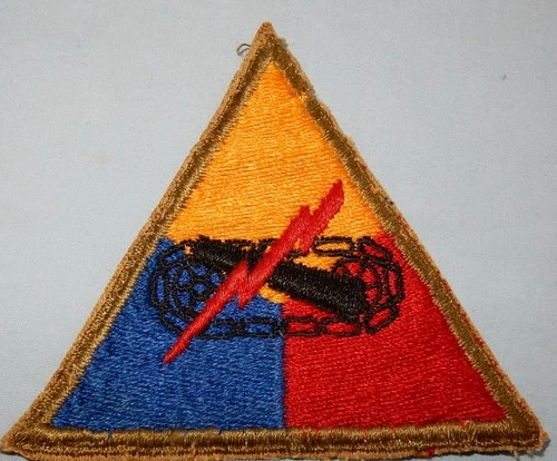 WW2 ERA ARMORED FORCES TANK DIVISION PATCH US MILITARY BADGE WORLD WAR II