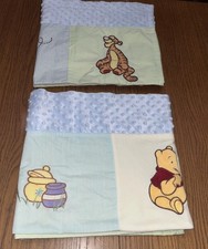 Vintage Winnie The Pooh Honey Bee Country Curtain Valance Window Topper Set Of 2