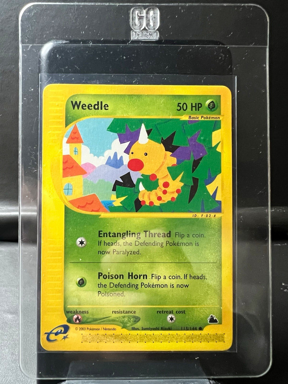 Pokémon Weedle 115/144 Skyridge e-Reader - LP/NM
