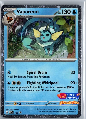 Vaporeon (Cosmos Holo) 168 Promo Scarlet & Violet Promo Pokemon Near Mint