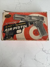 Vintage Marksman Repeater .177 BB, Darts Cal Air Pistol W/ Original Box, Manual