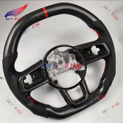 Real Carbon Fiber Steering Wheel For Jeep Wrangler JL/JT 18-23 w/Heated