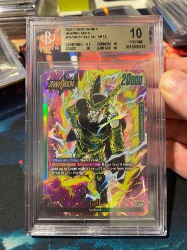 2024 Dragon Ball Fusion World Blazing aura Cell Alt Art BGS 10