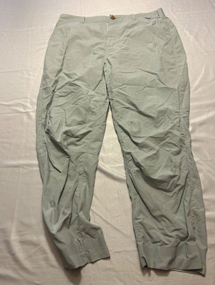 Simms Fishing Pants Mens 34 Gray Sage Nylon Technical Lightweight Outdoor Hiking