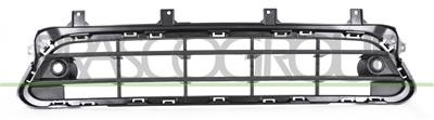 Grille centrale noire pour Mini F60 avec supports de capteurs PDC intégrés