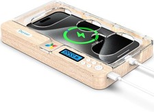 Dayear Phone Lock Box with Timer Phone Self-control Safe Lock Box | Woodgrain