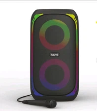 Tzumi Super Bass Jobsite LED Dual Bluetooth Wireless Portable Speaker