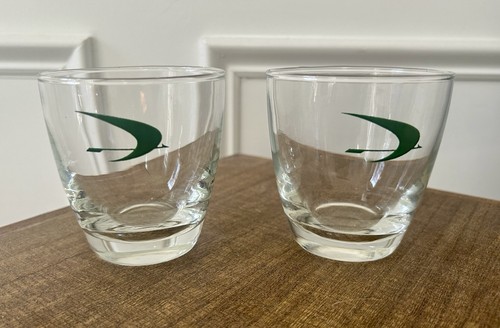 Vintage Frontier Airlines Glass (Pair)