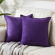 24x24 Pillow Covers, Pack of 2 Throw Pillow 24" x 24" Pack of 2 Purple