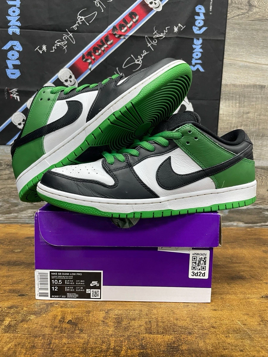 Preços baixos em Nike Dunk Pro SB Low White Classic Green | eBay