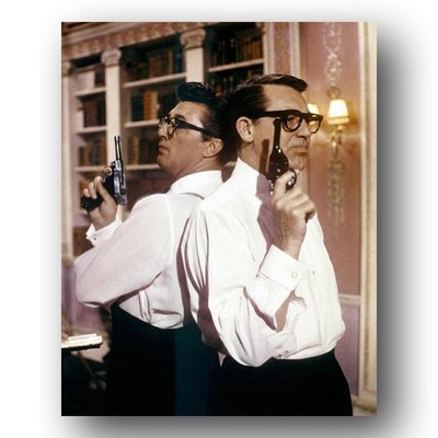 Robert Mitchum Cary Grant Photo 8x10 The Grass Is Greener Film Set 1960