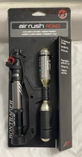 air rush road bontrager 2-in1 co2 inflator/mini pump BRAND NEW