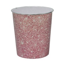 Image of Small Pink Sparkle Waste Paper Bin 24.5cm x 26.5cm Approx One Size