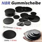 NBR Gummi Scheiben Runde Platte Dichtung Flachscheiben Stärke 1-10mm ∅5-150mm
