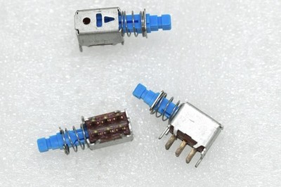 1pcs  Push Button Power Switch Blue 6 Pin for Adcom  GTP-450/550/600