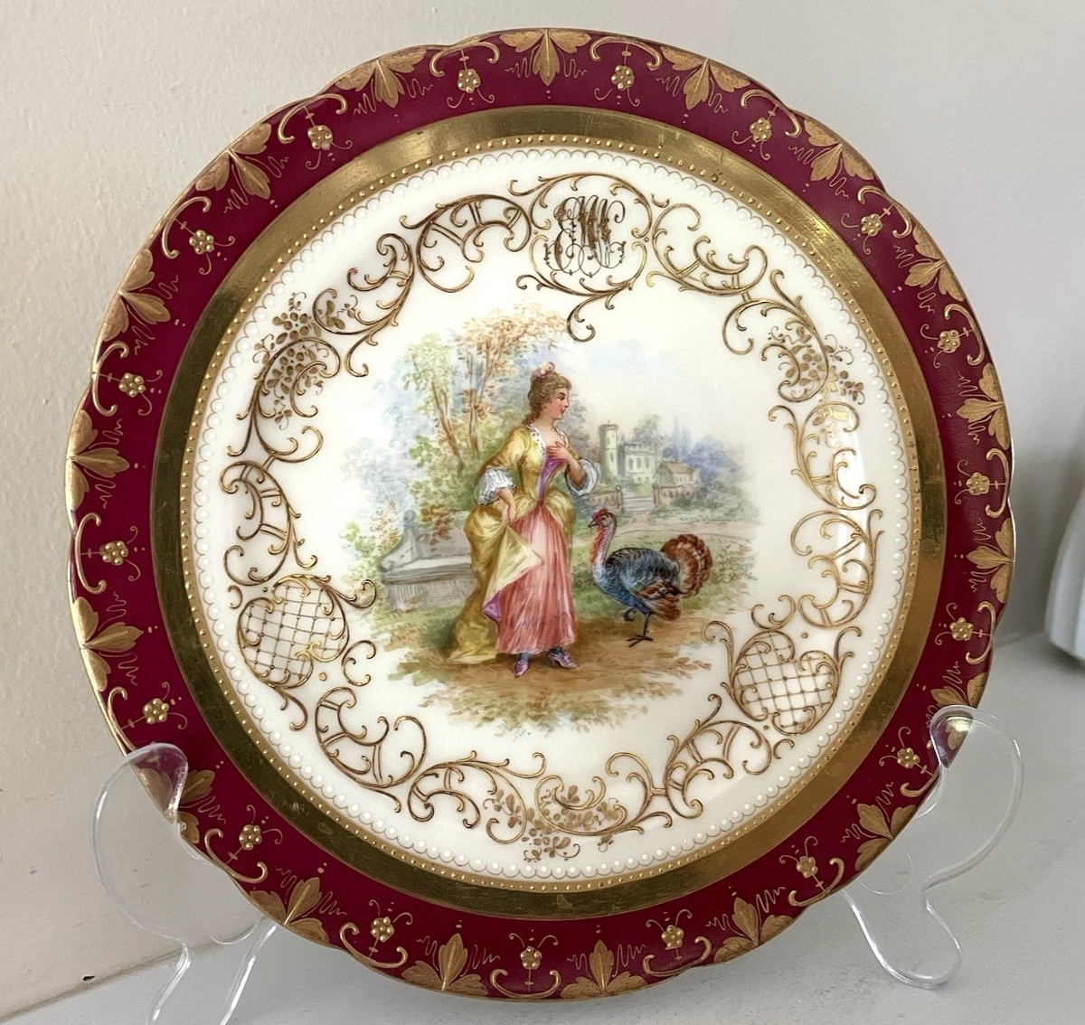 Dresden Plate In Antique Ceramic & Porcelain Plates & Chargers for