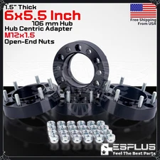 4x 1.5" 6x5.5" 106mm Hub Centric Adapter Spacer Fit 4Runner/FJ Cruiser/Tacoma
