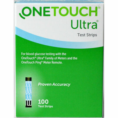 One Touch Ultra 020-245 Glucose Blood Test Strips - 100 Count