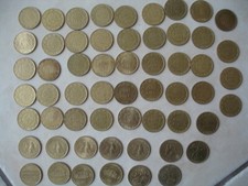  LOT 57 PIECES - ITALIE / ITALIA - 57 COINS - 200 lires