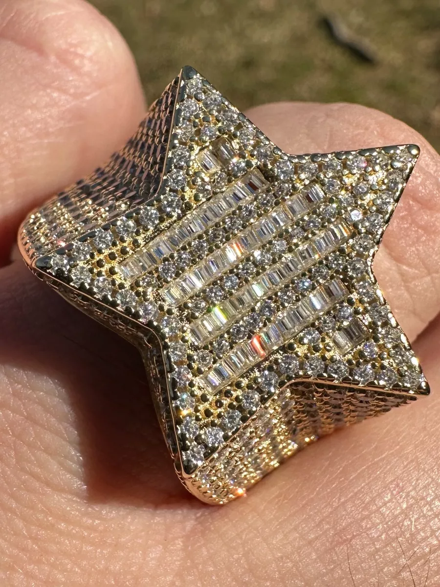 Baguette cheap star ring