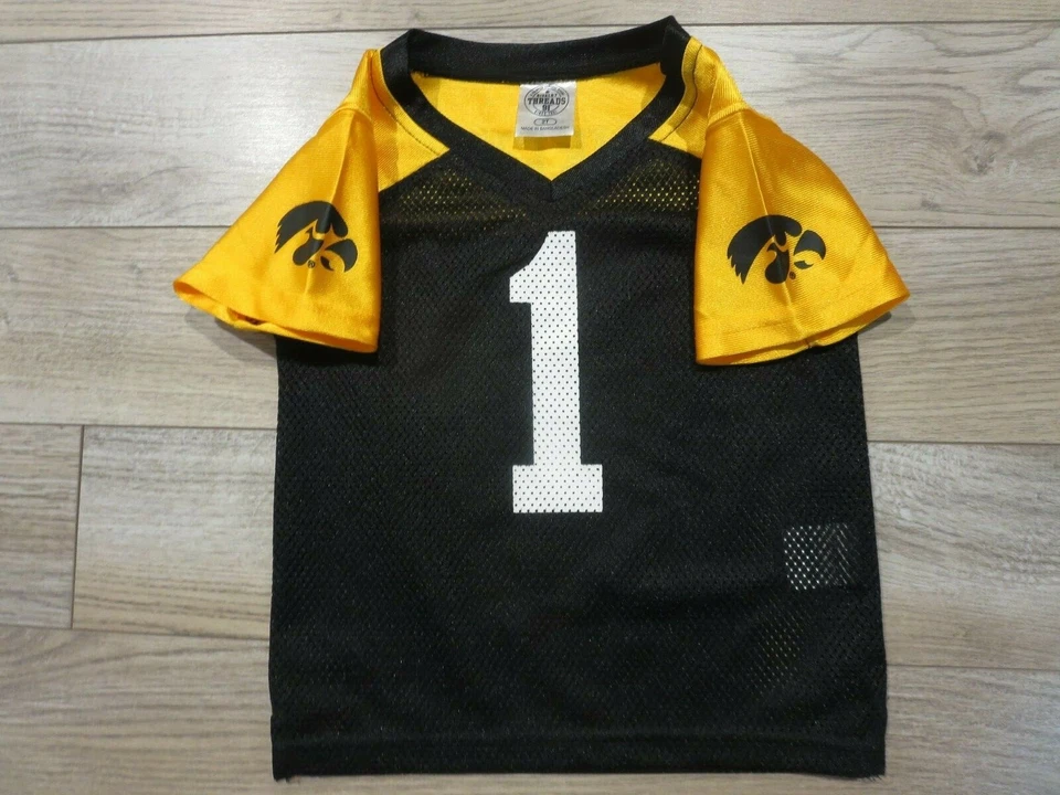 Iowa Hawkeyes #1 Football Jersey baby Toddler 2T - Image 2 of 3