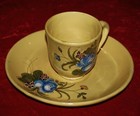 ANTIQUE Montpellier France CUP SAUCER Katharine Graham Estate Washington Post — photo 3