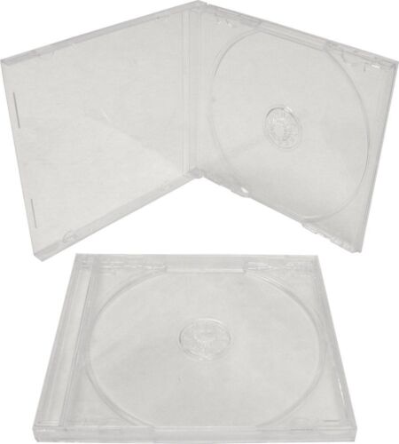 (5) CD Juwelenboxen - Standard 10,4 mm klare Hüllen mit klaren Schalen #CDBIS10CL - Bild 2 von 3