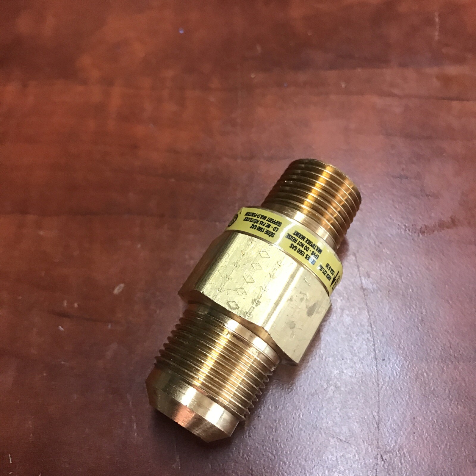 1x New Brass Excess Flow Valve EFV Series 1560 EFVB Gas Check Valve