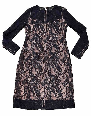 carmen marc valvo black lace dress GORGEOUS CARMEN MARC VALVO LACE EVENING GOWN WITH LACE UP BACK  Vintage  Clothing & Fashions