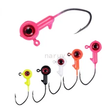 25/50 Pack Fishing Jig Head Bass Crappie Trout Panfish Hook 1/32oz 1/16oz 1/8oz