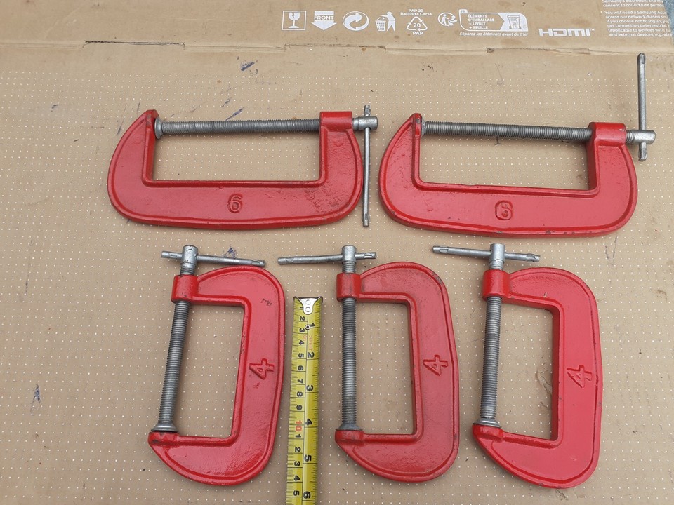 G CLAMPS. 5 ITEMS, loft find . new old stock eBay