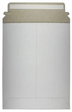 25 CD/DVD White Cardboard Mailers, Self Seal Mailers with Flap (5"x5")