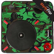 Numark PT 01 Scratch Skin Green Camo Protective Decal StyleFlip Skins