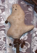 PRIMITIVE HALLOWEEN GHOST SHAKER ORNIE MAILED PATTERN!! EASY!! GREAT FOR SHOWS!!