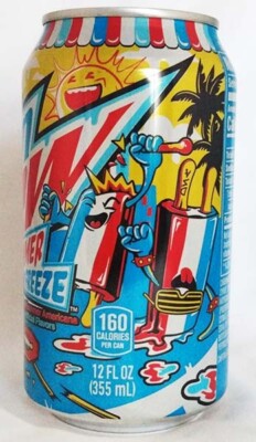 Mountain Dew Americana Summer Freeze Cherry Lemon Raspberry FULL