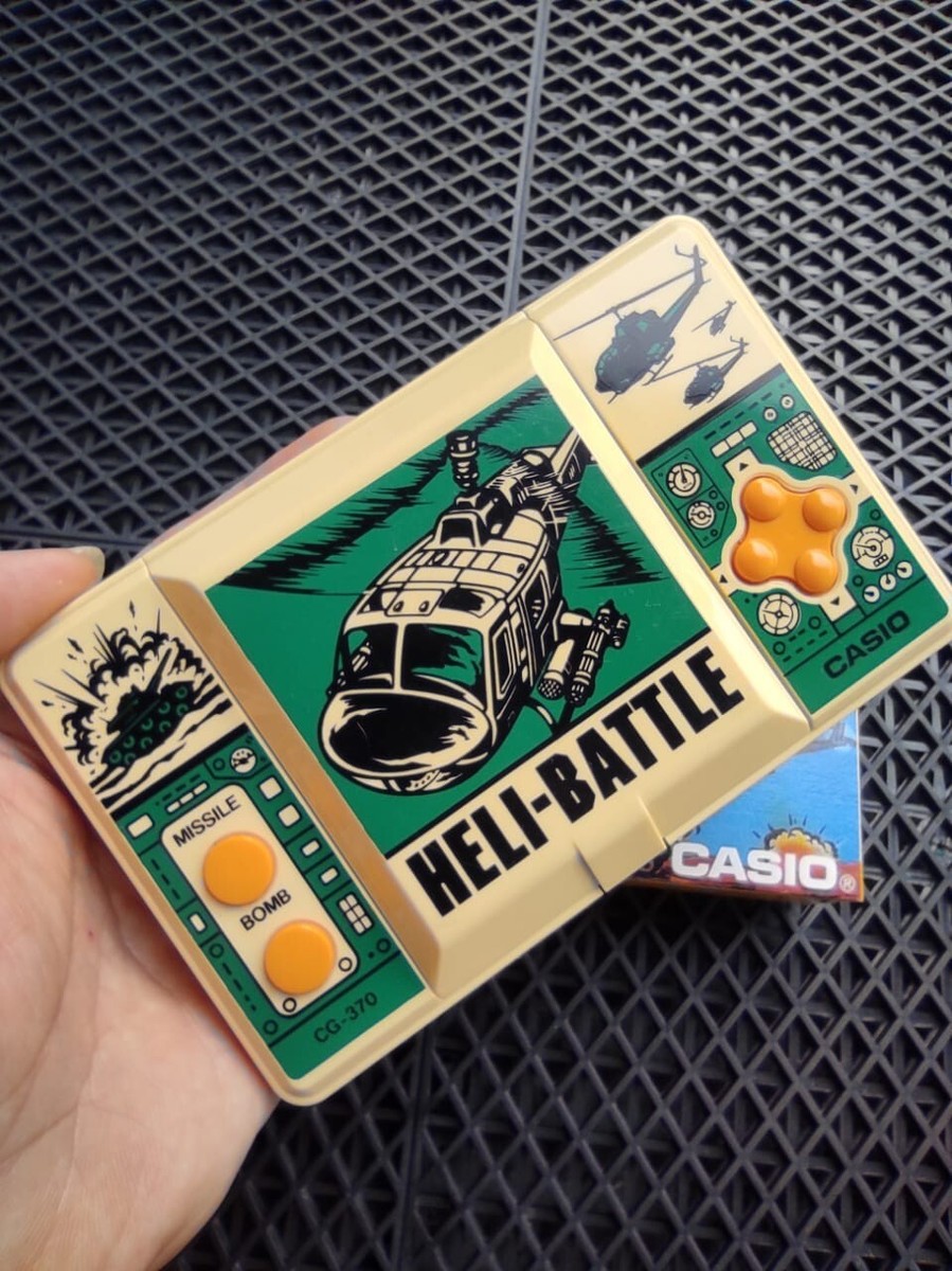 CASIO CG-370 HELI BATTLE - ELECTRONIC HANDHELD GAME RARE VINTAGE