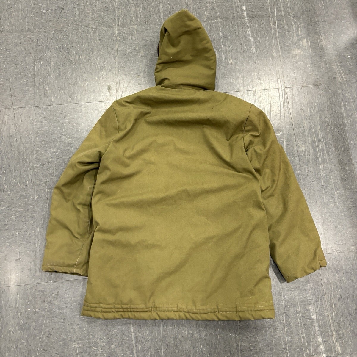 US Military Vintage 1950s Zip Hood Civilian B-9 Parka Jacket Mens