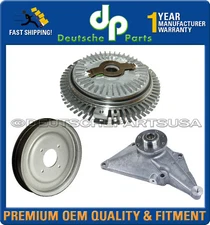 MERCEDES W201 190E 2.6 VISCOUS ENGINE COOLING FAN CLUTCH BRACKET PULLEY KIT 3