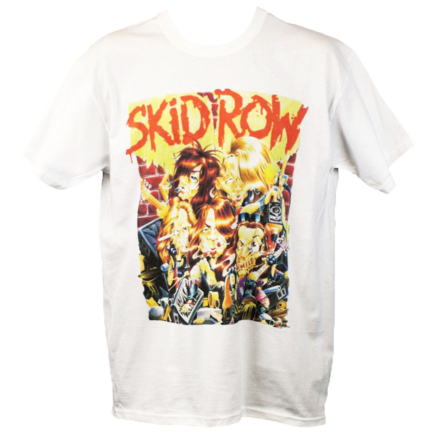 FILA Maglietta Skid Row Heavy Metal Hard Rock Band Gig Poster Unisex Grafica Top Nuova
