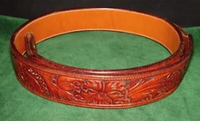 Beautiful SEIDEL'S SADDLERY - Cody, WY 39" - 42" Hand Tooled Western Ranger Belt